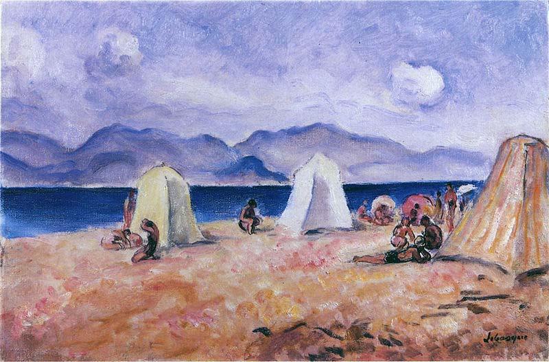 Henri Lebasque Prints On the Beach oil painting image